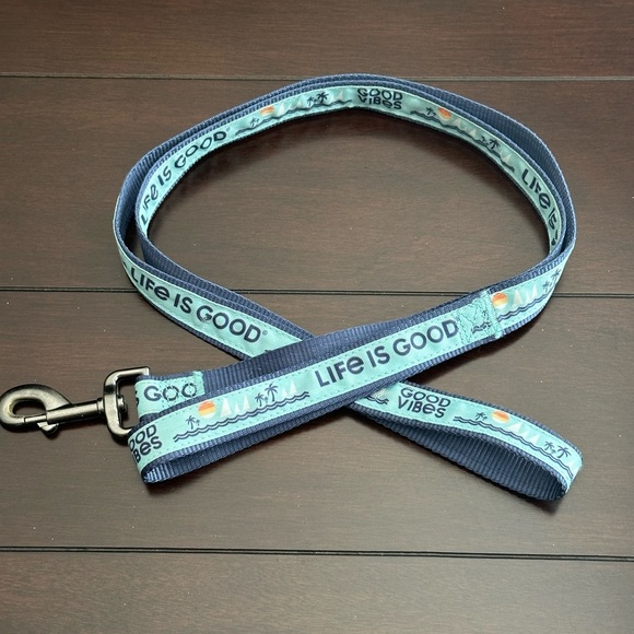 Life is Good Dog Leash with Nautical Theme - Picture 3 of 7